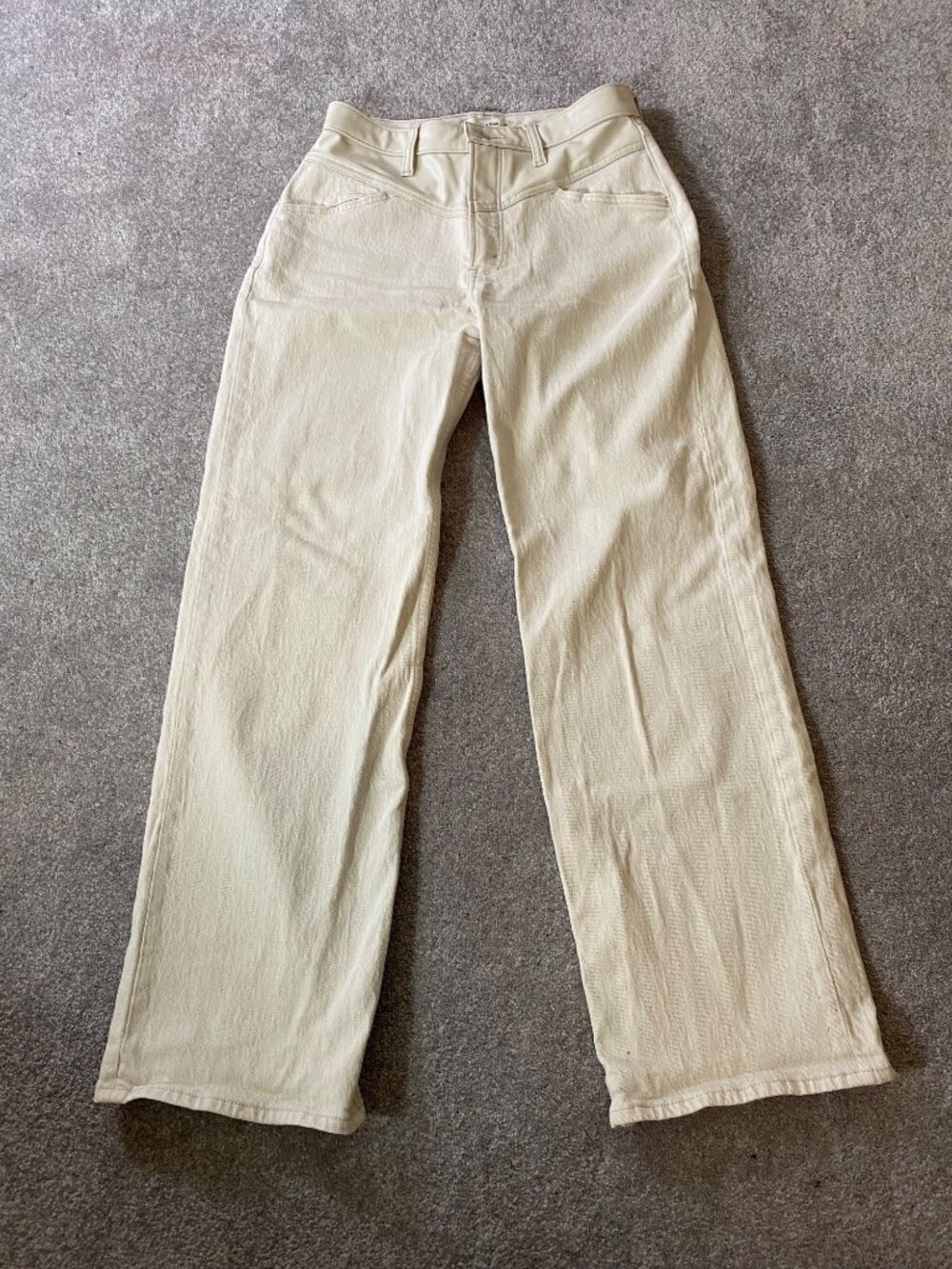 Abercrombie & Fitch Womens 90s Relaxed High-Rise Jeans Beige Size 28/6